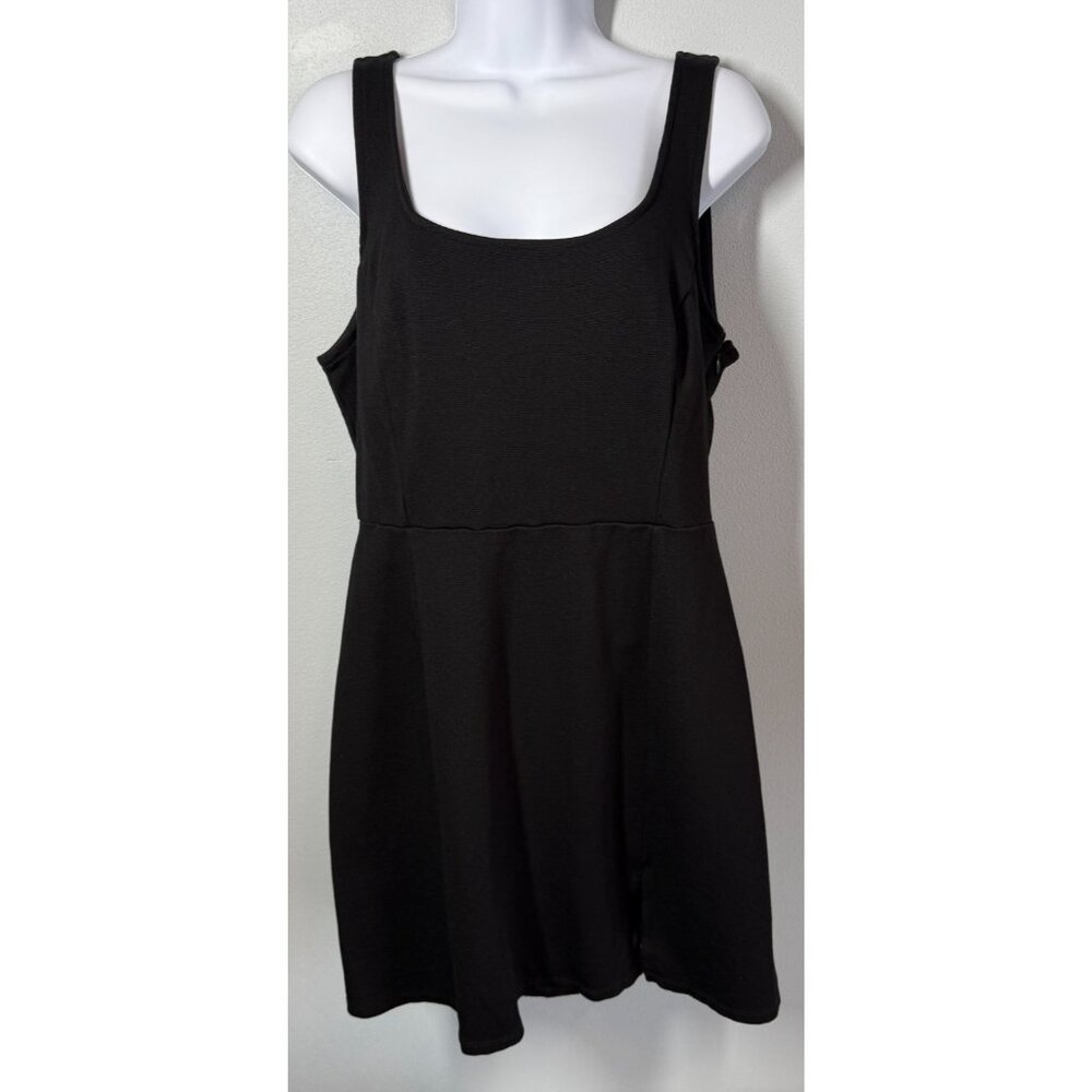 Lulu's Elegant Black Sleeveless Mini Dress